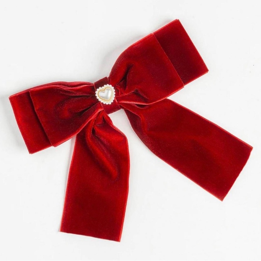 Loveté Hair Single Bow Tying Set - Be Mine Red - Picture 4 of 4